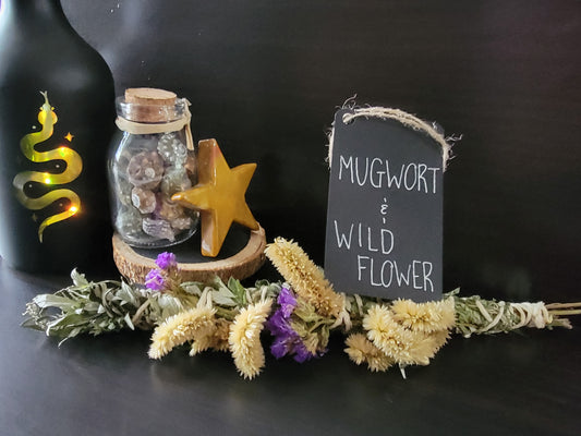Mugwort and Wildflower Cleansing Stick