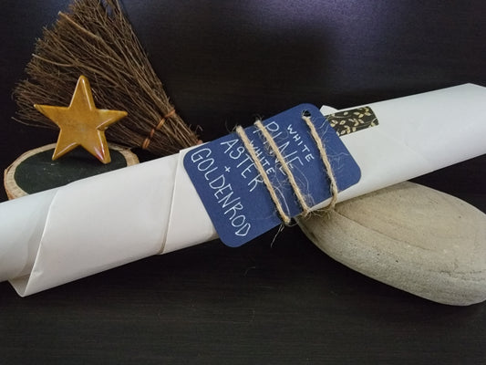 White Pine, White Aster, and Goldenrod Cleansing Wands