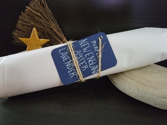 New England (purple) Aster, and Lavender Cleansing Wands
